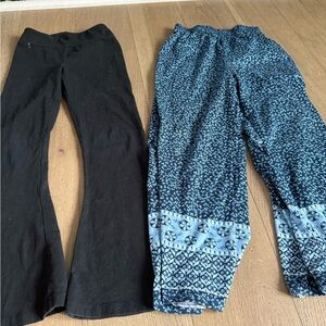 Cat & Jack Black and Blue Patterned Pants Set